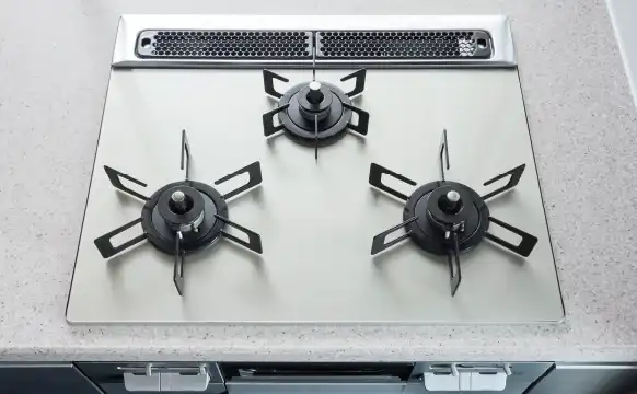 ガラストップガスコンロ